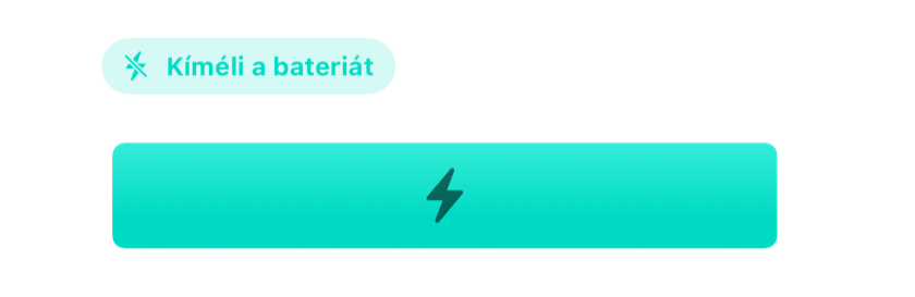 Teli akkumulátor, amely mutatja, hogy az ébresztő kíméli az akkut