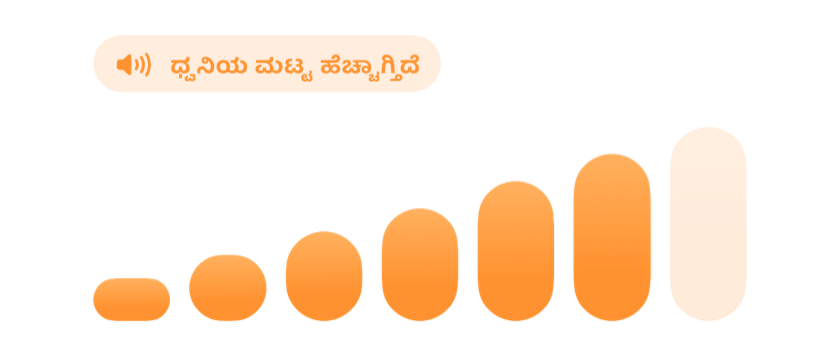 ಅಲಾರಂ ಜೋರಾಗುತ್ತಾ ಹೋದಂತೆ ಹಂತ ಹಂತವಾಗಿ ಏರುವ ಧ್ವನಿ ಪಟ್ಟಿಗಳು