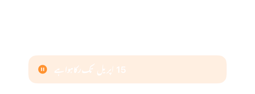 ایک الارم جو حذف کرنے کے بجائے 15 اپریل تک روکا گیا ہے